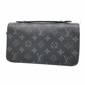 Louis Vuitton Monogram Eclipse Zippy XL Long Wallet M61698 Black Men's